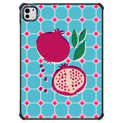 iPad Pro 11-inch (M4/M5) - Pomegranate Squares