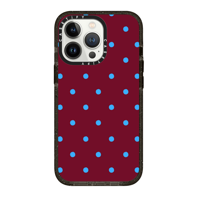 CASETiFY iPhone 13 Pro �P�[�X �u���b�N �C���p�N�g�P�[�X MagSafe�Ή� dot dot Classic Dottie