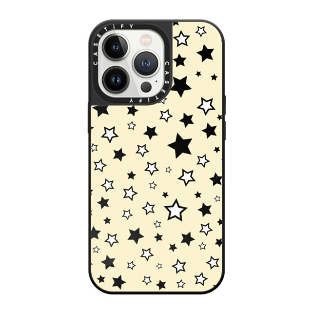 CASETiFY iPhone 13 Pro �P�[�X Black on Black �~���[�P�[�X MagSafe�Ή� Star Star Star Fragments