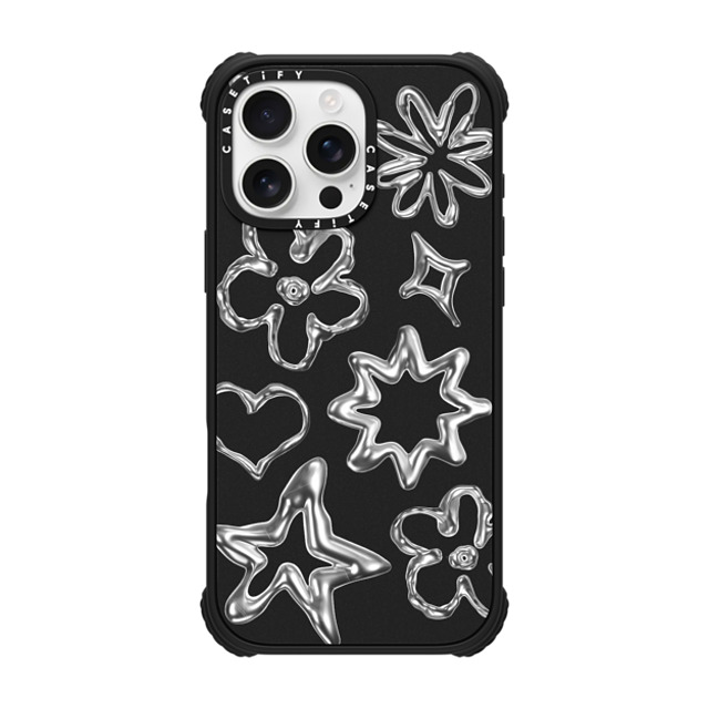 CASETiFY iPhone 16 Pro Max ケース マットブラック ウルトラ インパクトケース MagSafe 対応 Star,Pattern Chrome,Pattern,Star,Futurism,Monochrome,Y2K Chrome Doodles New iPhone CASETiFY iPhone 16 Pro Max ケース マットブラック ウルトラ インパクトケース MagSafe 対応 Star,Pattern Chrome,Pattern,Star,Futurism,Monochrome,Y2K Chrome Doodles New iPhone
