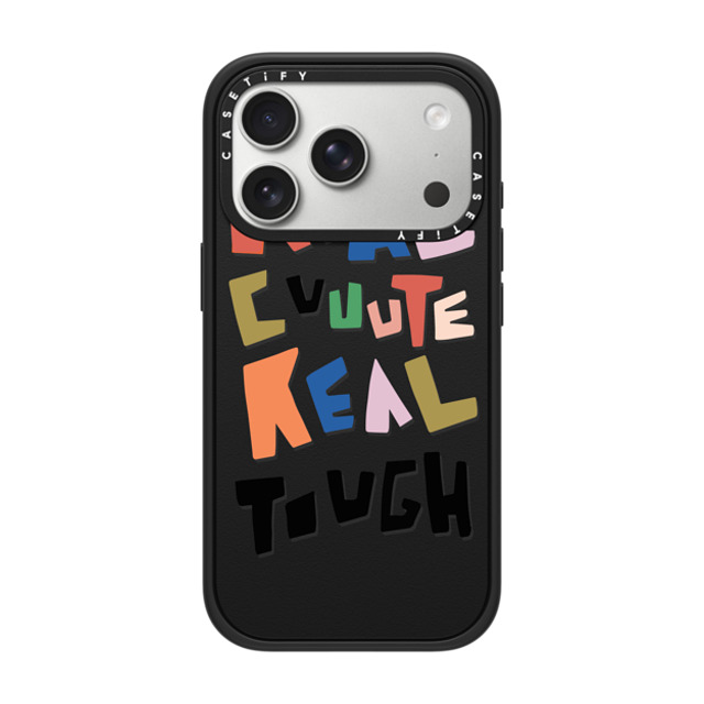CASETiFY iPhone 17 Pro ケース マットブラック インパクトケース MagSafe対応 Quote,Typography Quote,Typography REAL CUTE REAL TOUGH CASETiFY iPhone 17 Pro ケース マットブラック インパクトケース MagSafe対応 Quote,Typography Quote,Typography REAL CUTE REAL TOUGH