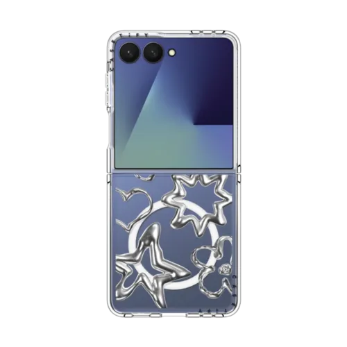 Galaxy Z Flip7 - Chrome Doodles