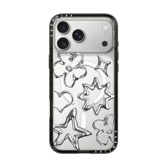 Metallic Impact Case with Screen Protector - Black