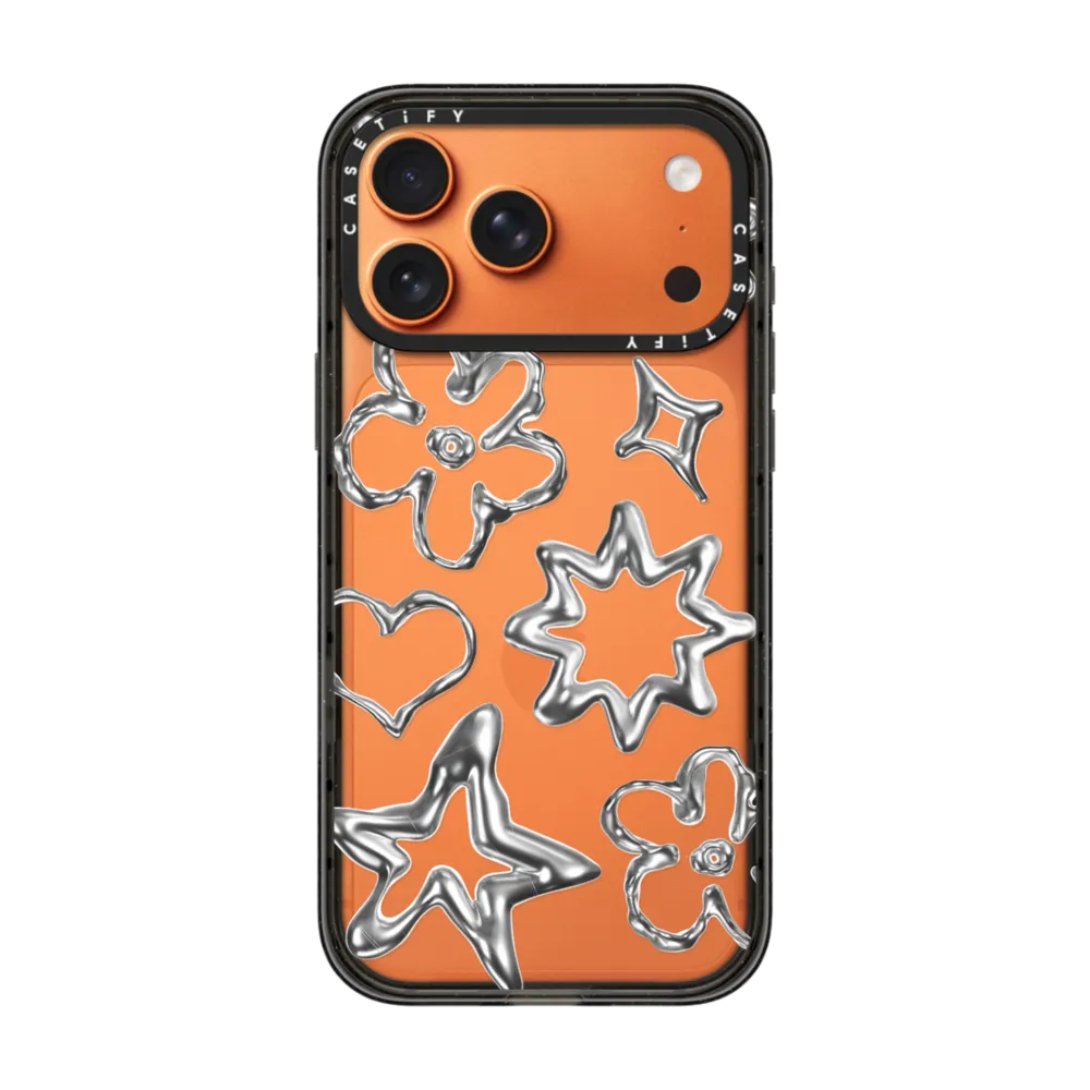 Impact iPhone 17 Pro Max Case - Chrome Doodles