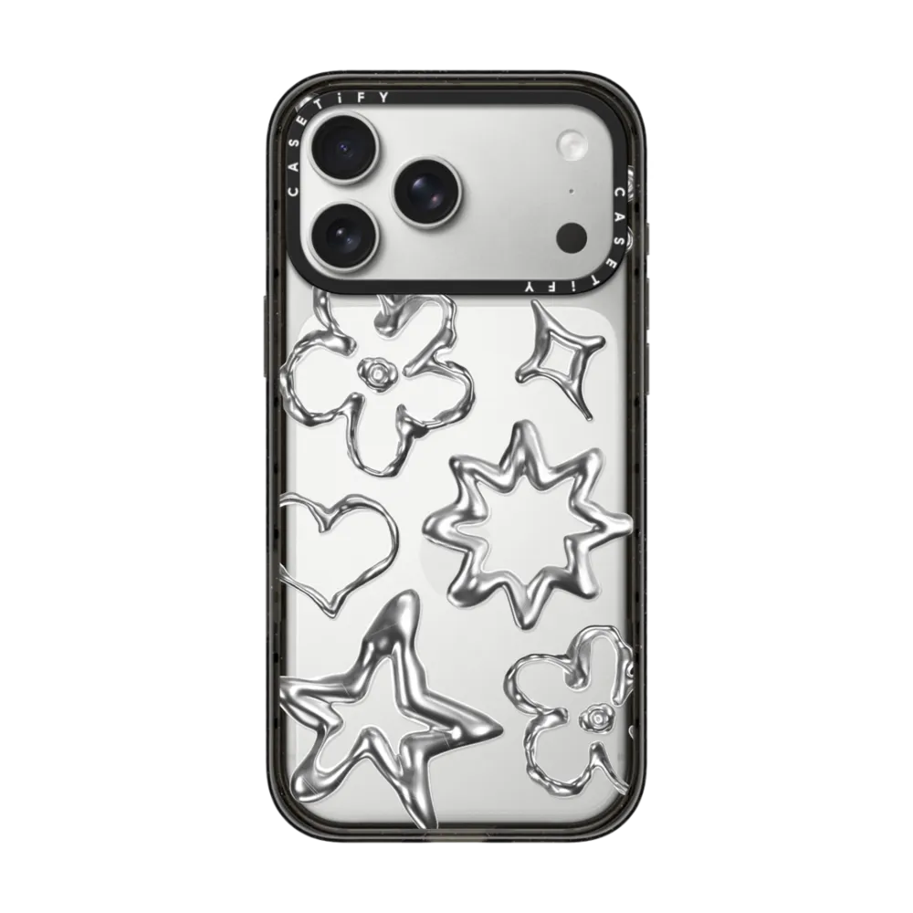Impact iPhone 17 Pro Max Case - Chrome Doodles
