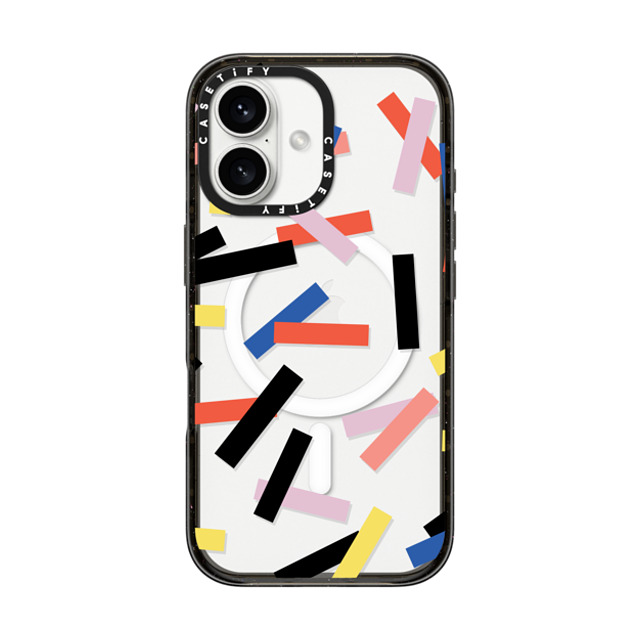 CASETiFY iPhone 16 ケース ブラック インパクトケース MagSafe対応 Casetify Confetti casetify_artist Father's Day CASETiFY iPhone 16 ケース ブラック インパクトケース MagSafe対応 Casetify Confetti casetify_artist Father's Day