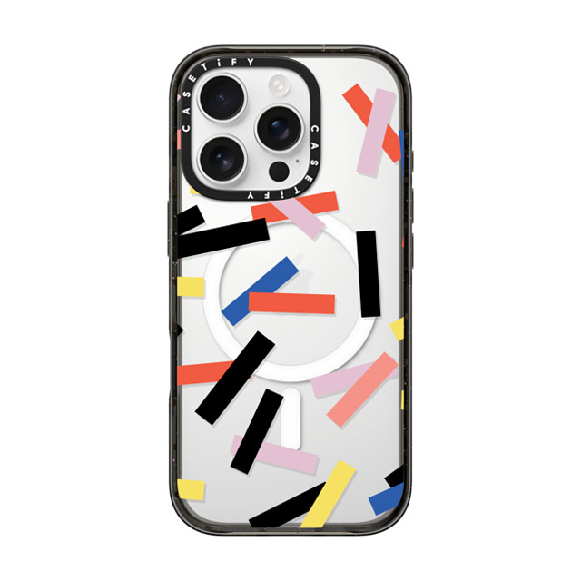 CASETiFY iPhone 16 Pro ケース ブラック インパクトケース MagSafe対応 Casetify Confetti casetify_artist Father's Day CASETiFY iPhone 16 Pro ケース ブラック インパクトケース MagSafe対応 Casetify Confetti casetify_artist Father's Day