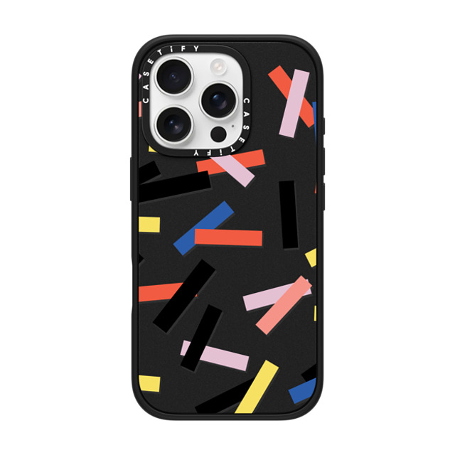 CASETiFY iPhone 16 Pro ケース マットブラック インパクトケース MagSafe対応 Casetify Confetti casetify_artist Father's Day CASETiFY iPhone 16 Pro ケース マットブラック インパクトケース MagSafe対応 Casetify Confetti casetify_artist Father's Day