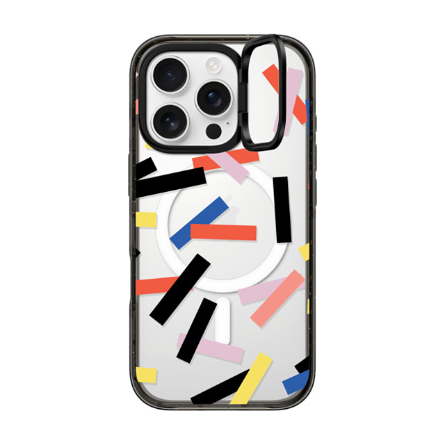 CASETiFY iPhone 16 Pro ケース ブラック インパクトリングスタンドケース MagSafe対応 Casetify Confetti casetify_artist Father's Day CASETiFY iPhone 16 Pro ケース ブラック インパクトリングスタンドケース MagSafe対応 Casetify Confetti casetify_artist Father's Day