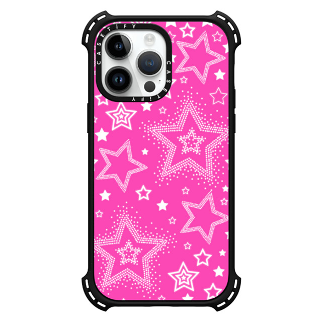 CASETiFY iPhone 14 Pro Max ケース マットブラック バウンスケース Star,Pattern Pattern,Star,Y2K Pink Girly Punk Case Back to School CASETiFY iPhone 14 Pro Max ケース マットブラック バウンスケース Star,Pattern Pattern,Star,Y2K Pink Girly Punk Case Back to School