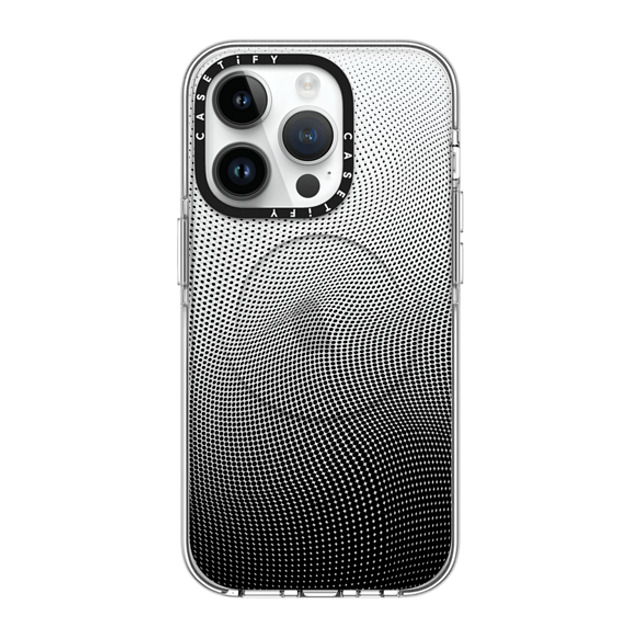 CASETiFY iPhone 14 Pro ケース クリア クリア ケース MagSafe対応 Checkered,Monochrome,Gradient Gradient Spots