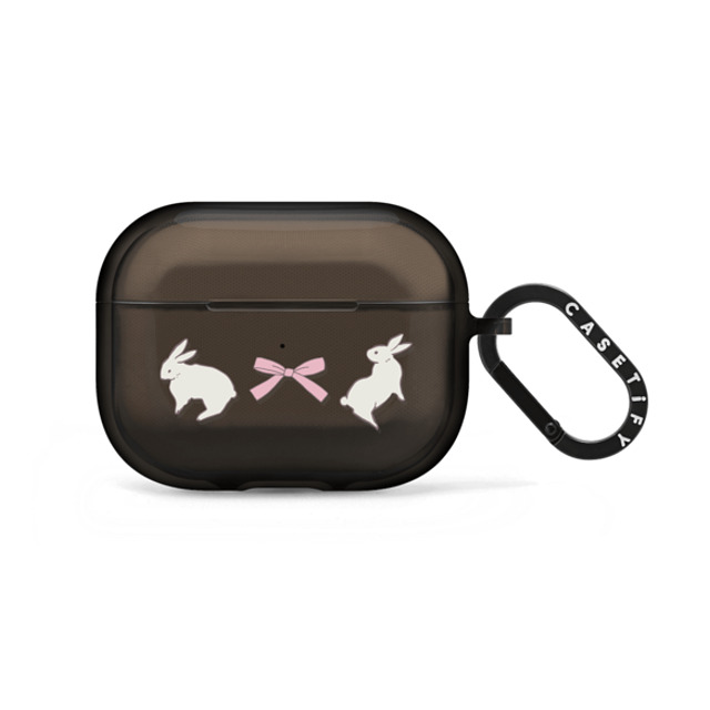 CASETiFY AirPods Pro 2 Black インパクトケース Ribbon,Cottagecore,Pattern Rabbit Ribbon CASETiFY AirPods Pro 2 Black インパクトケース Ribbon,Cottagecore,Pattern Rabbit Ribbon