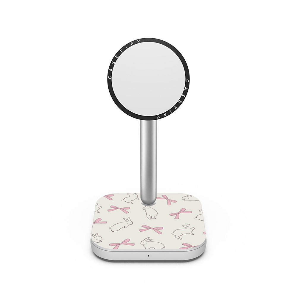 CASETiFY PowerThru 2-in-1 Charging Stand ホワイト 2-in-1 充電スタンド Ribbon,Bowcore Bowcore,Coquette,Ribbon Rabbit Ribbon New iPhone CASETiFY PowerThru 2-in-1 Charging Stand ホワイト 2-in-1 充電スタンド Ribbon,Bowcore Bowcore,Coquette,Ribbon Rabbit Ribbon New iPhone