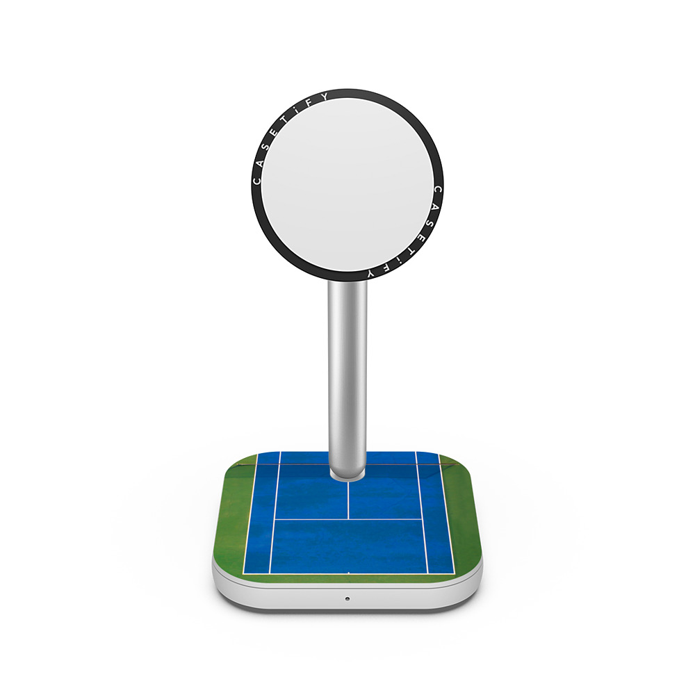 CASETiFY PowerThru 2-in-1 Charging Stand ホワイト 2-in-1 充電スタンド Tennis Court casetify_artist Father's Day CASETiFY PowerThru 2-in-1 Charging Stand ホワイト 2-in-1 充電スタンド Tennis Court casetify_artist Father's Day