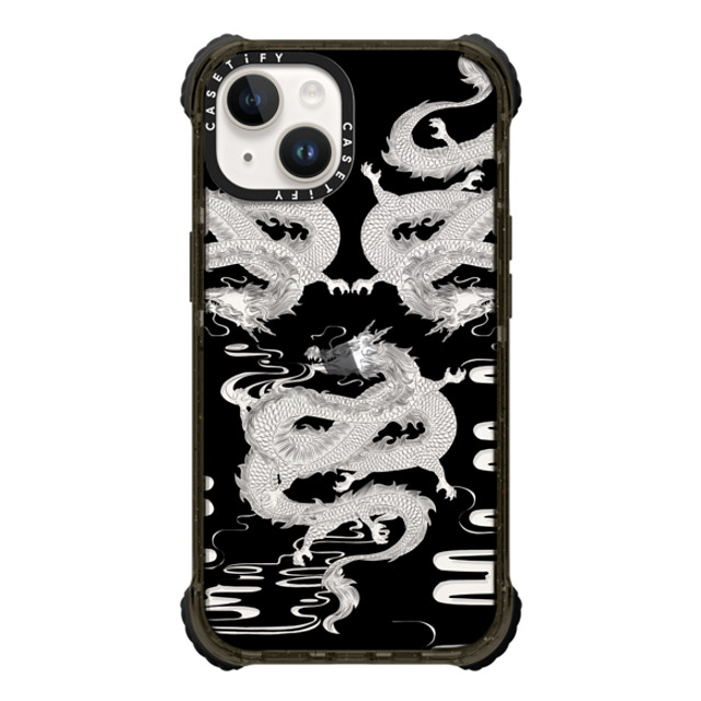 CASETiFY iPhone 14 Case Black ウルトラインパクトケース Dragon Dragon Dragon White Mother's Day CASETiFY iPhone 14 Case Black ウルトラインパクトケース Dragon Dragon Dragon White Mother's Day