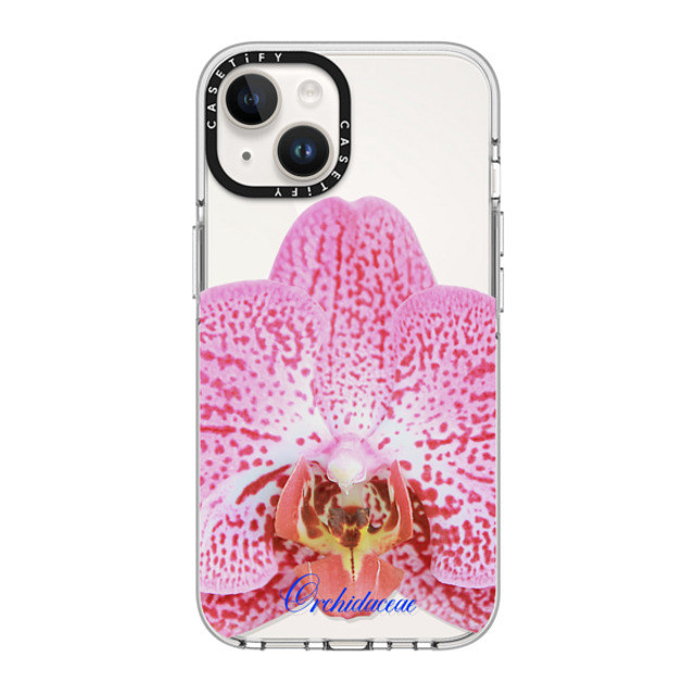 CASETiFY iPhone 14 Case Clear Clear Case MagSafe Compatible Pink Orchid casetify_artist CASETiFY iPhone 14 Case Clear Clear Case MagSafe Compatible Pink Orchid casetify_artist