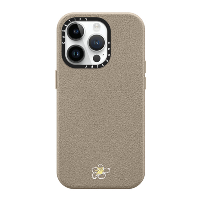 CASETiFY iPhone 14 Pro Case Greige ペブルケース MagSafe対応 Single Sakura casetify_artist Back to School CASETiFY iPhone 14 Pro Case Greige ペブルケース MagSafe対応 Single Sakura casetify_artist Back to School