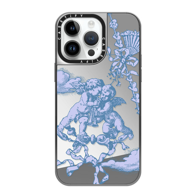 CASETiFY iPhone 14 Pro Max Case シルバー (シルバーバンパー) ミラーケース MagSafe対応 Cloud At Lover's Gate CASETiFY iPhone 14 Pro Max Case シルバー (シルバーバンパー) ミラーケース MagSafe対応 Cloud At Lover's Gate