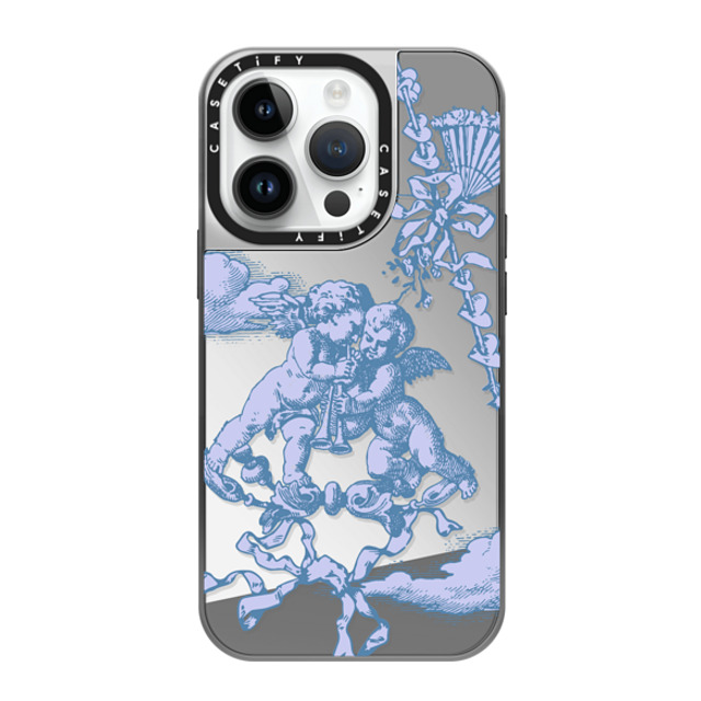 CASETiFY iPhone 14 Pro Case シルバー (シルバーバンパー) ミラーケース MagSafe対応 Cloud At Lover's Gate CASETiFY iPhone 14 Pro Case シルバー (シルバーバンパー) ミラーケース MagSafe対応 Cloud At Lover's Gate