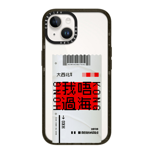 CASETiFY iPhone 14 ケース ブラック インパクトケース Ticket - Taxi casetify_artist