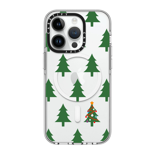 CASETiFY iPhone 14 Pro ケース クリア クリア ケース MagSafe対応 O Christmas Tree casetify_artist