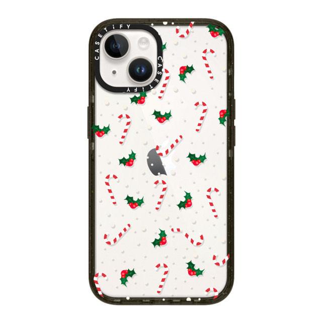 CASETiFY iPhone 14 ケース ブラック インパクトケース Candy Cane Crush casetify_artist