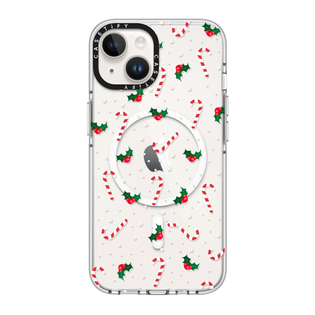 CASETiFY iPhone 14 ケース クリア クリア ケース MagSafe対応 Candy Cane Crush casetify_artist