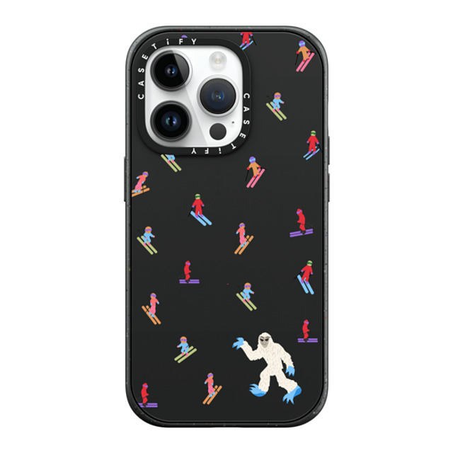 CASETiFY iPhone 14 Pro ケース マットブラック インパクトケース MagSafe対応 Ski Free casetify_artist