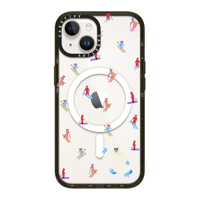 CASETiFY iPhone 14 ケース ブラック インパクトケース MagSafe対応 Ski Free casetify_artist