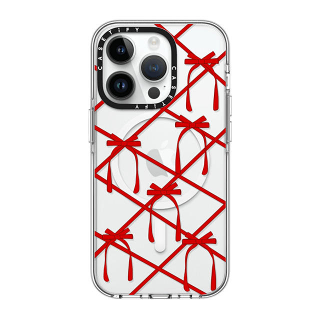 CASETiFY iPhone 14 Pro ケース クリア クリア ケース MagSafe対応 Bow casetify_artist