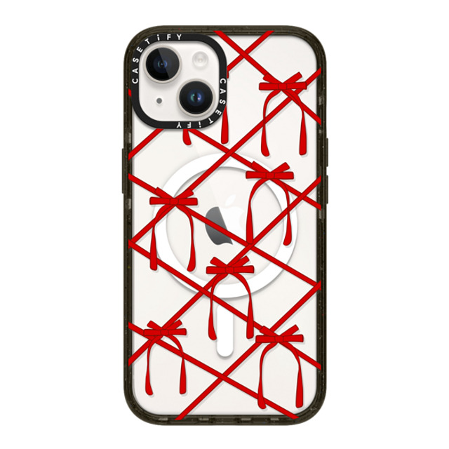 CASETiFY iPhone 14 ケース ブラック インパクトケース MagSafe対応 Bow casetify_artist