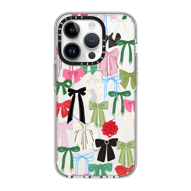 CASETiFY iPhone 14 Pro ケース クリア クリア ケース MagSafe対応 Put A Bow On It casetify_artist