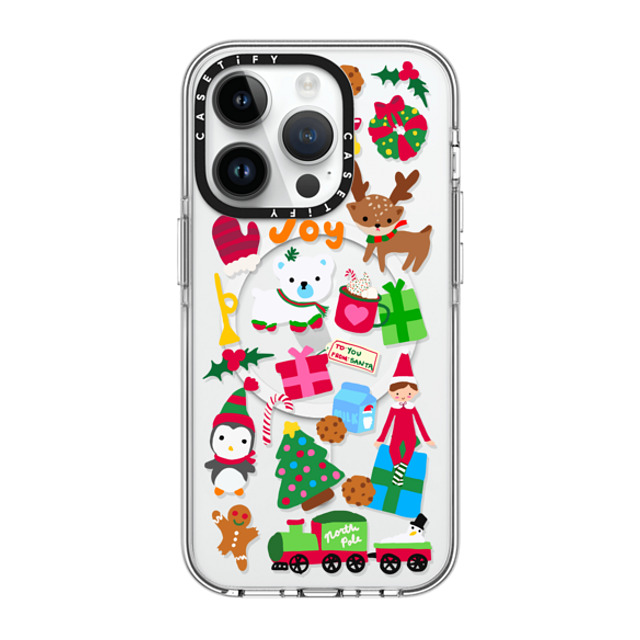 CASETiFY iPhone 14 Pro ケース クリア クリア ケース MagSafe対応 Holiday Cheer casetify_artist