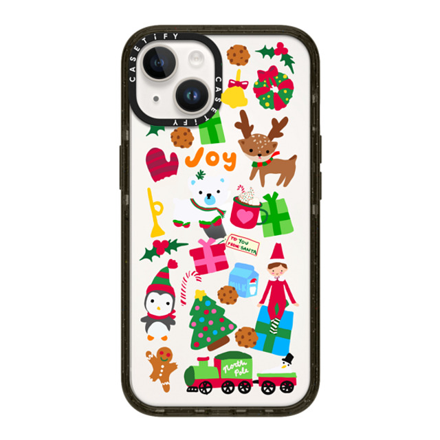 CASETiFY iPhone 14 ケース ブラック インパクトケース Holiday Cheer casetify_artist