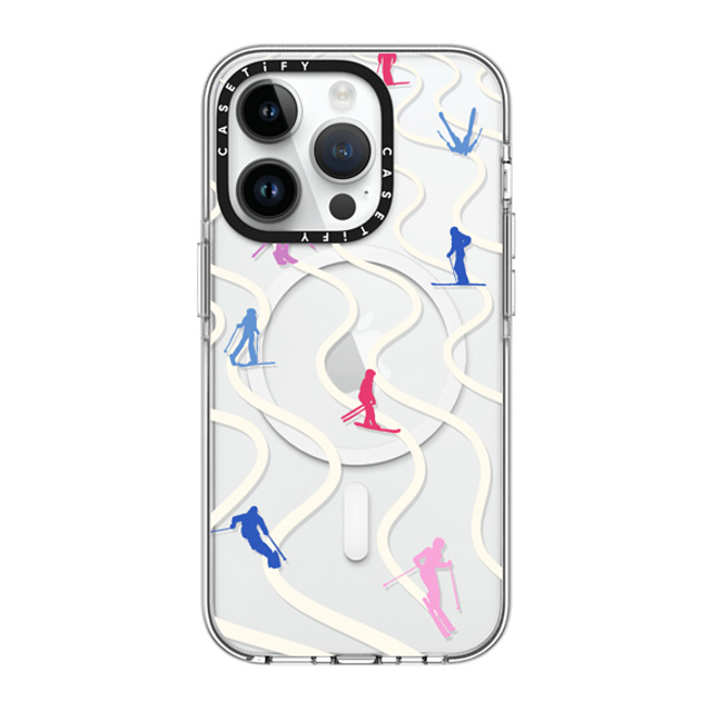 CASETiFY iPhone 14 Pro ケース クリア クリア ケース MagSafe対応 Downhill Skiing casetify_artist