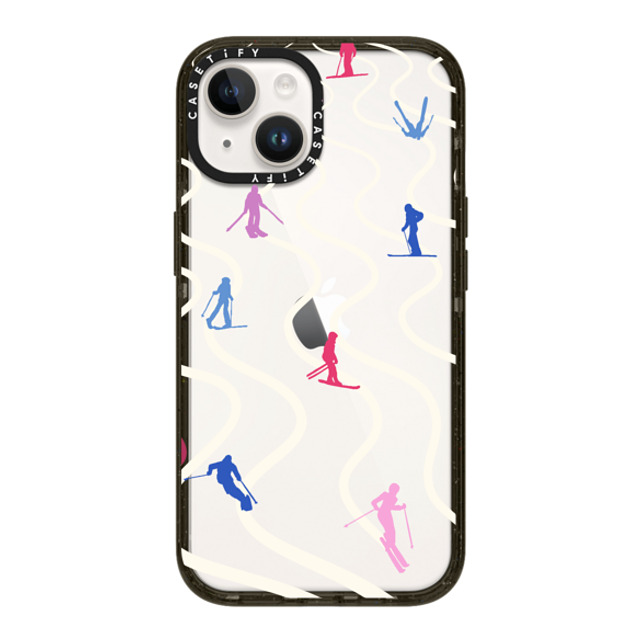 CASETiFY iPhone 14 ケース ブラック インパクトケース Downhill Skiing casetify_artist