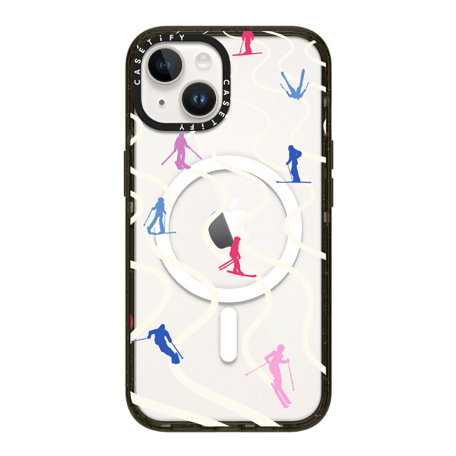 CASETiFY iPhone 14 ケース ブラック インパクトケース MagSafe対応 Downhill Skiing casetify_artist