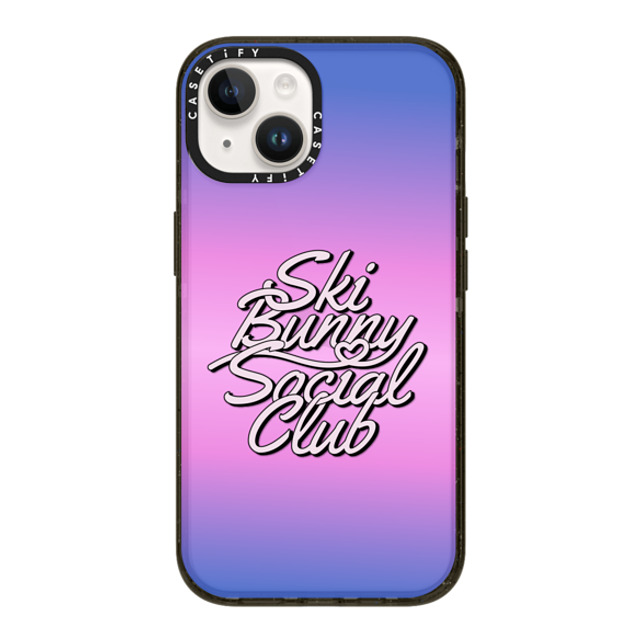 CASETiFY iPhone 14 ケース ブラック インパクトケース Ski Bunny Social Club casetify_artist