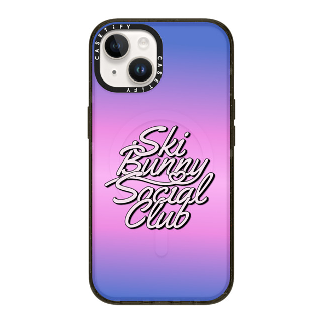 CASETiFY iPhone 14 ケース ブラック インパクトケース MagSafe対応 Ski Bunny Social Club casetify_artist