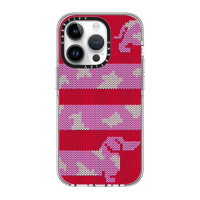 CASETiFY iPhone 14 Pro ケース クリア クリア ケース MagSafe対応 Dachschund Sweater casetify_artist