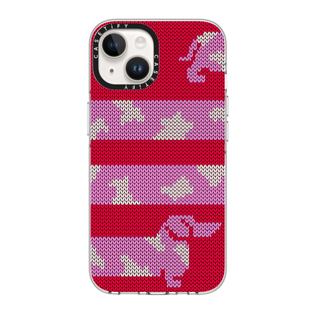 CASETiFY iPhone 14 ケース クリア クリア ケース MagSafe対応 Dachschund Sweater casetify_artist