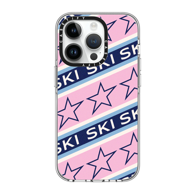 CASETiFY iPhone 14 Pro ケース クリア クリア ケース MagSafe対応 Ski Star Stripes casetify_artist