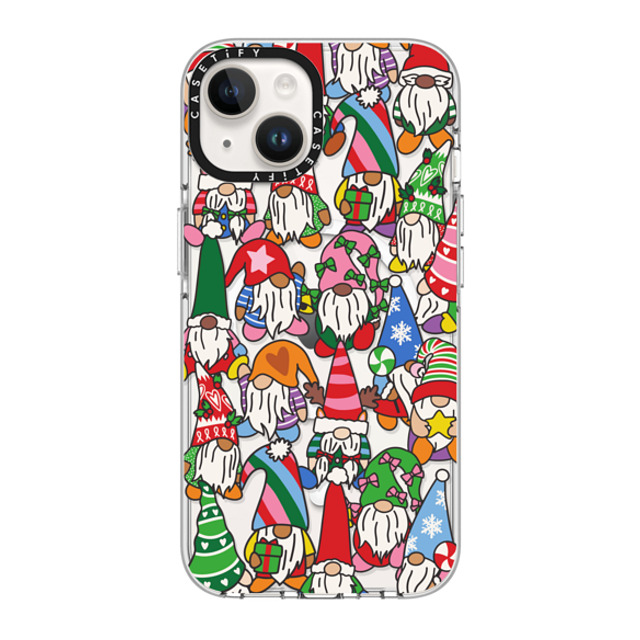 CASETiFY iPhone 14 ケース クリア クリア ケース MagSafe対応 Gnome for the Holidays casetify_artist