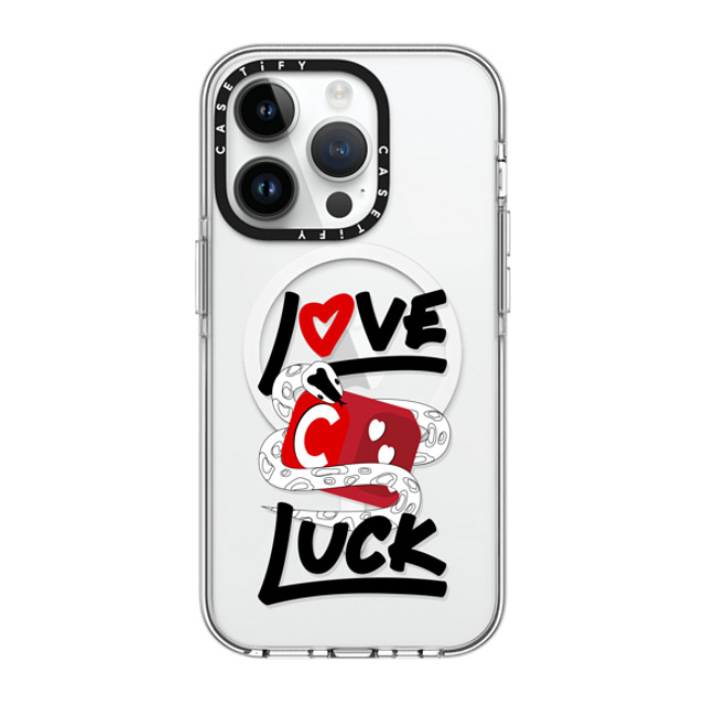 CASETiFY iPhone 14 Pro ケース クリア クリア ケース MagSafe対応 Lucky Snake Dice casetify_artist