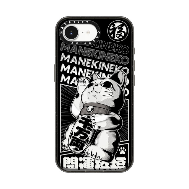 CASETiFY iPhone 16e Case Black Impact Case MagSafe Compatible Lucky Cat Comic casetify_artist Back to School CASETiFY iPhone 16e Case Black Impact Case MagSafe Compatible Lucky Cat Comic casetify_artist Back to School