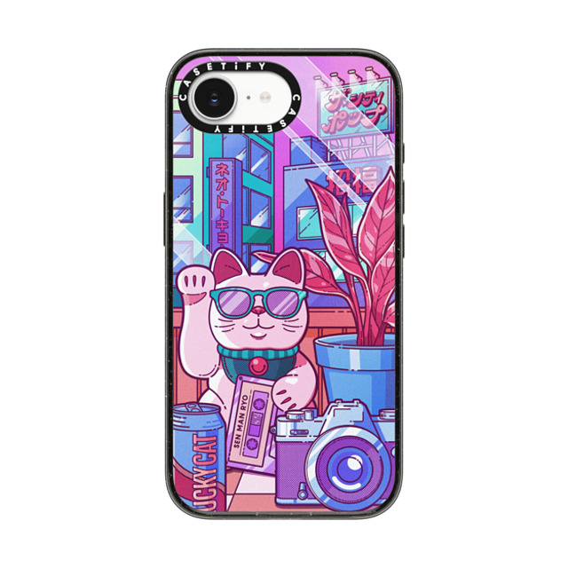 CASETiFY iPhone 16e Case Black Impact Case MagSafe Compatible Lucky Cat City Pop casetify_artist Back to School CASETiFY iPhone 16e Case Black Impact Case MagSafe Compatible Lucky Cat City Pop casetify_artist Back to School