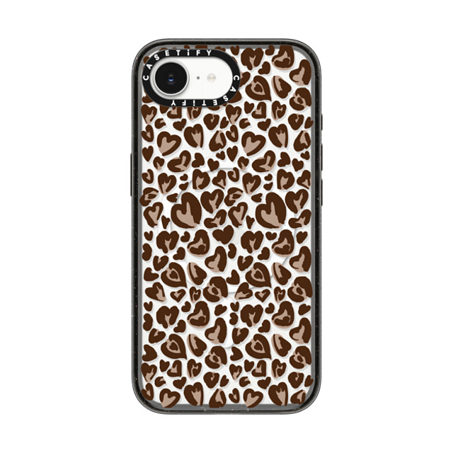 CASETiFY iPhone 16e Case Black Impact Case MagSafe Compatible Leopard Love- Brown casetify_artist Back to School CASETiFY iPhone 16e Case Black Impact Case MagSafe Compatible Leopard Love- Brown casetify_artist Back to School