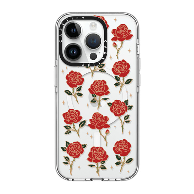 CASETiFY iPhone 14 Pro Case Clear Clear Case MagSafe Compatible Roses and Thorns casetify_artist CASETiFY iPhone 14 Pro Case Clear Clear Case MagSafe Compatible Roses and Thorns casetify_artist