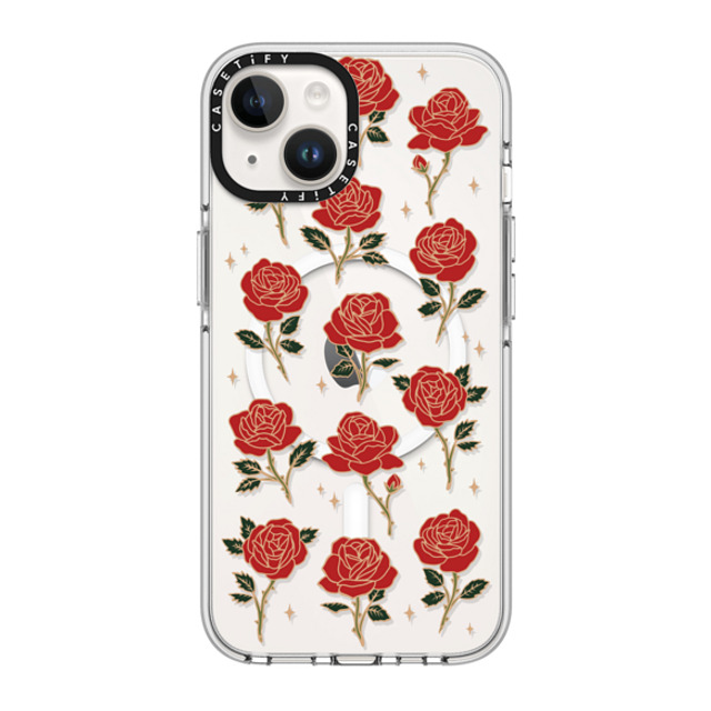 CASETiFY iPhone 14 Case Clear Clear Case MagSafe Compatible Roses and Thorns casetify_artist CASETiFY iPhone 14 Case Clear Clear Case MagSafe Compatible Roses and Thorns casetify_artist