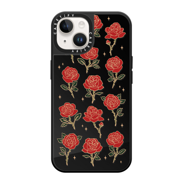 CASETiFY iPhone 14 Case Black on Black ミラーケース MagSafe対応 Roses and Thorns casetify_artist Back to School CASETiFY iPhone 14 Case Black on Black ミラーケース MagSafe対応 Roses and Thorns casetify_artist Back to School